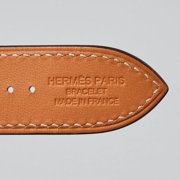 Hermes Beton/Etain Printed Leather 38mm Apple Watch Strap - Picture 7 of 7